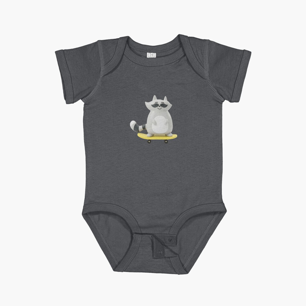 Baby Clothing featuring Pepper the Skateboarding Raccoon